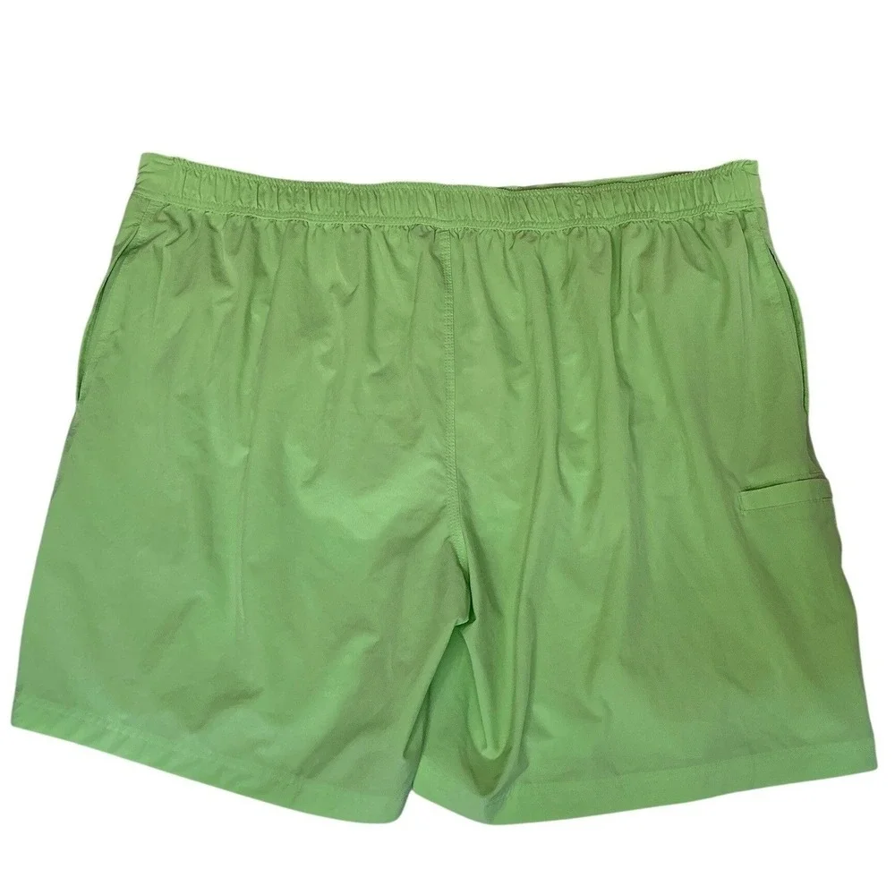 The Foundry Supply Co Mens 4XL Lime‎ Green Swim Trunks Mesh Lined Board Shorts